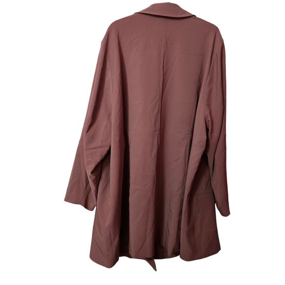 Torrid Twill A-Line Trench Coach in 6X Walnut - Picture 5 of 6